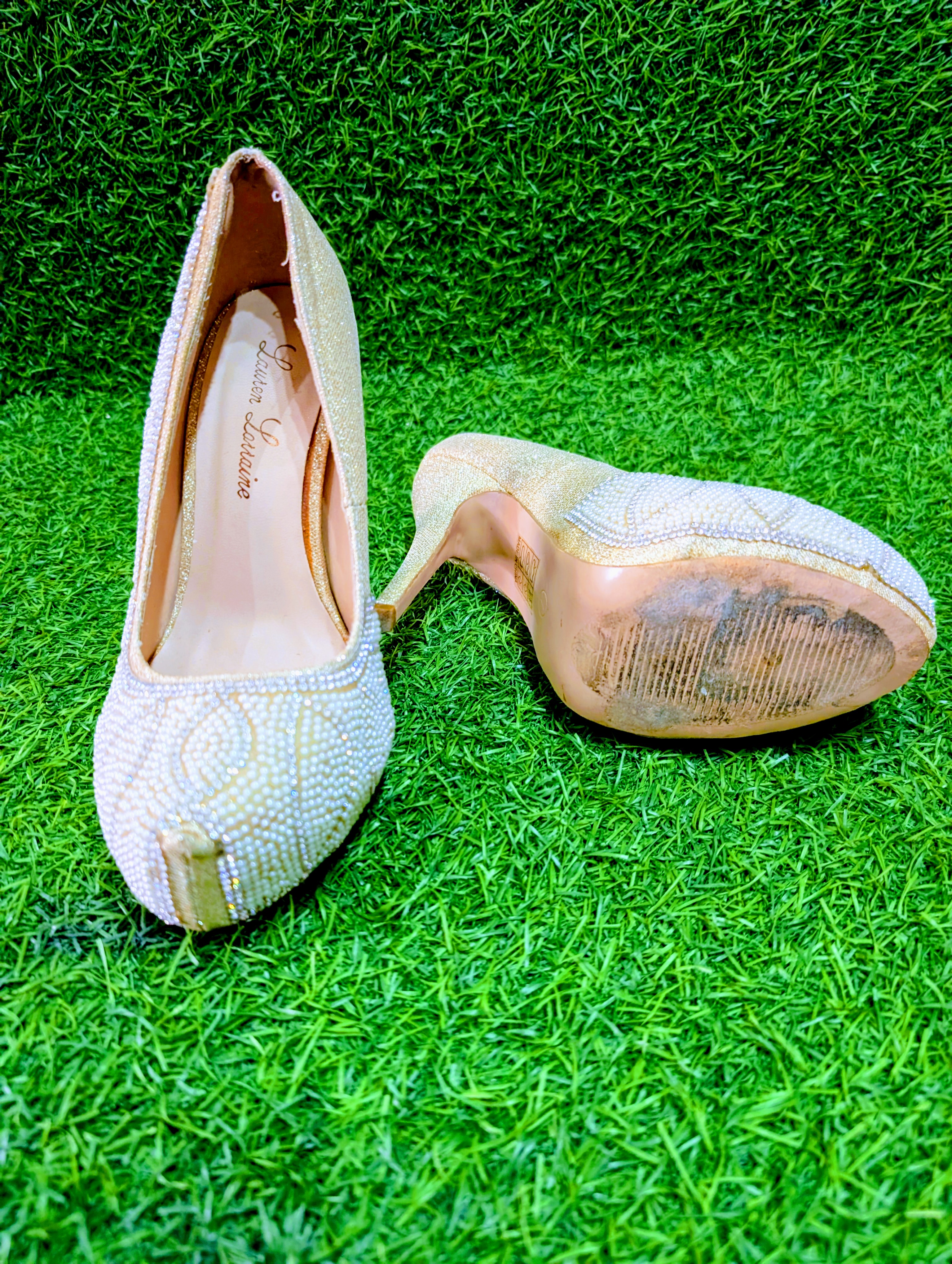 Skin Pearl Heels - Alternative view